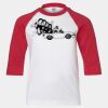 Youth Three Quarter Sleeve Baseball T-Shirt Thumbnail