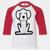 Youth Three Quarter Sleeve Baseball T-Shirt Thumbnail