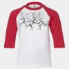 Youth Three Quarter Sleeve Baseball T-Shirt Thumbnail
