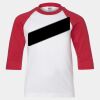 Youth Three Quarter Sleeve Baseball T-Shirt Thumbnail