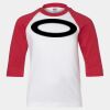 Youth Three Quarter Sleeve Baseball T-Shirt Thumbnail