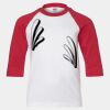 Youth Three Quarter Sleeve Baseball T-Shirt Thumbnail