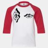 Youth Three Quarter Sleeve Baseball T-Shirt Thumbnail