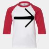 Youth Three Quarter Sleeve Baseball T-Shirt Thumbnail
