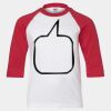 Youth Three Quarter Sleeve Baseball T-Shirt Thumbnail