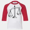 Youth Three Quarter Sleeve Baseball T-Shirt Thumbnail