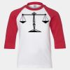Youth Three Quarter Sleeve Baseball T-Shirt Thumbnail