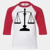 Youth Three Quarter Sleeve Baseball T-Shirt Thumbnail