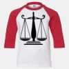 Youth Three Quarter Sleeve Baseball T-Shirt Thumbnail