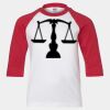 Youth Three Quarter Sleeve Baseball T-Shirt Thumbnail
