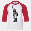 Youth Three Quarter Sleeve Baseball T-Shirt Thumbnail