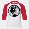 Youth Three Quarter Sleeve Baseball T-Shirt Thumbnail