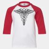 Youth Three Quarter Sleeve Baseball T-Shirt Thumbnail