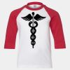 Youth Three Quarter Sleeve Baseball T-Shirt Thumbnail