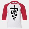 Youth Three Quarter Sleeve Baseball T-Shirt Thumbnail