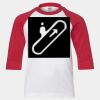 Youth Three Quarter Sleeve Baseball T-Shirt Thumbnail