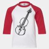 Youth Three Quarter Sleeve Baseball T-Shirt Thumbnail
