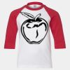 Youth Three Quarter Sleeve Baseball T-Shirt Thumbnail