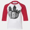 Youth Three Quarter Sleeve Baseball T-Shirt Thumbnail