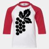 Youth Three Quarter Sleeve Baseball T-Shirt Thumbnail