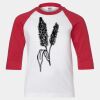 Youth Three Quarter Sleeve Baseball T-Shirt Thumbnail