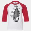 Youth Three Quarter Sleeve Baseball T-Shirt Thumbnail