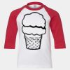 Youth Three Quarter Sleeve Baseball T-Shirt Thumbnail