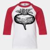 Youth Three Quarter Sleeve Baseball T-Shirt Thumbnail