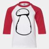 Youth Three Quarter Sleeve Baseball T-Shirt Thumbnail
