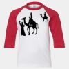 Youth Three Quarter Sleeve Baseball T-Shirt Thumbnail
