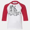 Youth Three Quarter Sleeve Baseball T-Shirt Thumbnail