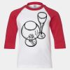 Youth Three Quarter Sleeve Baseball T-Shirt Thumbnail