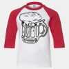Youth Three Quarter Sleeve Baseball T-Shirt Thumbnail