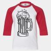 Youth Three Quarter Sleeve Baseball T-Shirt Thumbnail