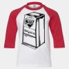 Youth Three Quarter Sleeve Baseball T-Shirt Thumbnail