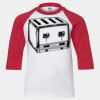 Youth Three Quarter Sleeve Baseball T-Shirt Thumbnail
