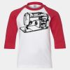 Youth Three Quarter Sleeve Baseball T-Shirt Thumbnail