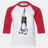 Youth Three Quarter Sleeve Baseball T-Shirt Thumbnail