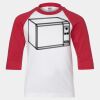 Youth Three Quarter Sleeve Baseball T-Shirt Thumbnail