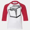 Youth Three Quarter Sleeve Baseball T-Shirt Thumbnail