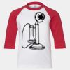 Youth Three Quarter Sleeve Baseball T-Shirt Thumbnail
