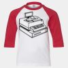 Youth Three Quarter Sleeve Baseball T-Shirt Thumbnail