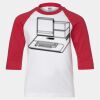 Youth Three Quarter Sleeve Baseball T-Shirt Thumbnail