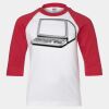 Youth Three Quarter Sleeve Baseball T-Shirt Thumbnail