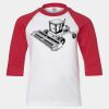 Youth Three Quarter Sleeve Baseball T-Shirt Thumbnail