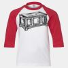 Youth Three Quarter Sleeve Baseball T-Shirt Thumbnail