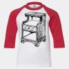 Youth Three Quarter Sleeve Baseball T-Shirt Thumbnail