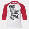 Youth Three Quarter Sleeve Baseball T-Shirt Thumbnail
