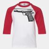 Youth Three Quarter Sleeve Baseball T-Shirt Thumbnail