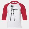 Youth Three Quarter Sleeve Baseball T-Shirt Thumbnail